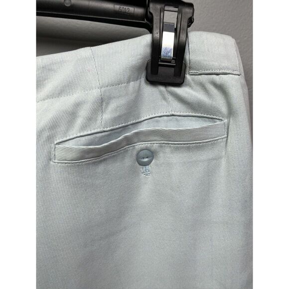 Liz Golf Vtg Silk Shorts Womens 12 Light Blue Pleated Slash Pockets Zipper Fly - Picture 6 of 6